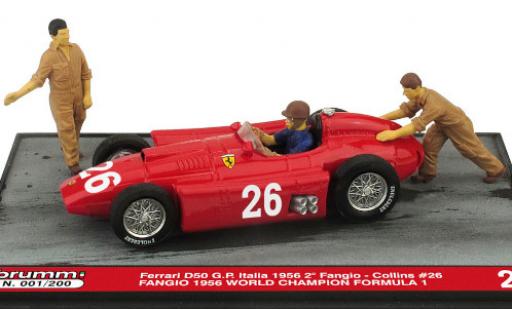 Diecast model cars Ferrari D50 course No.26 formula 1 GP Italien 1956 avec figurines in Emballage sp&iuml;&iquest;&frac12;cial J.M.Fangio 1/43 Brumm