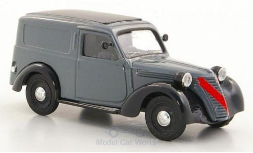 Diecast model cars Fiat 1100 Furgone grey/black 1/43 Brumm
