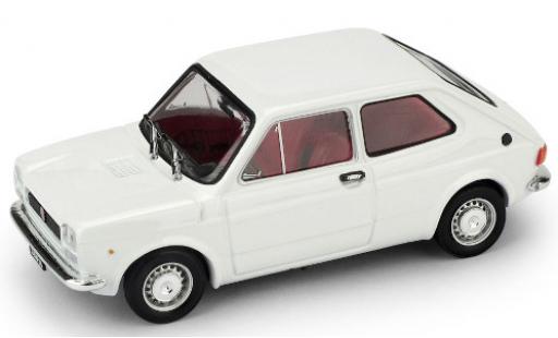 Diecast model cars Fiat 127 Serie 1 (1a ) white 1971 1/43 Brumm