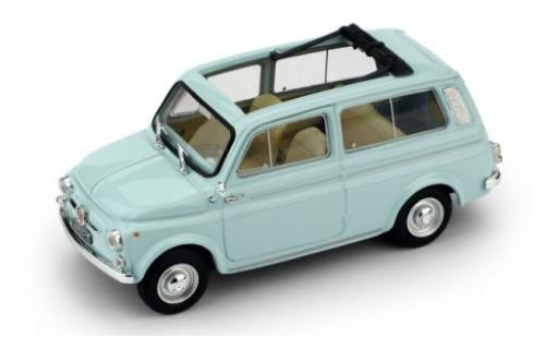 Diecast model cars Fiat 500 Giardiniera blue 1960 1/43 Brumm