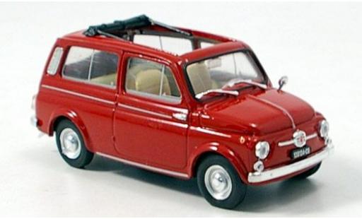 Diecast model cars Fiat 500 Giardiniera red 1960 1/43 Brumm