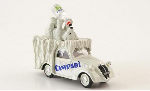 Diecast model cars Fiat 500 B Furgoncino Campari 1950 avec figurine sans Vitrine 1/43 Brumm
