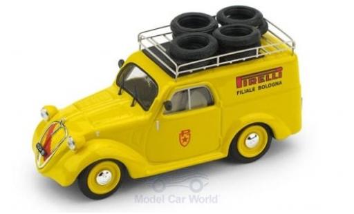 Diecast model cars Fiat 500 B Furgoncino Pirelli Filiale di Bologna 1950 1/43 Brumm