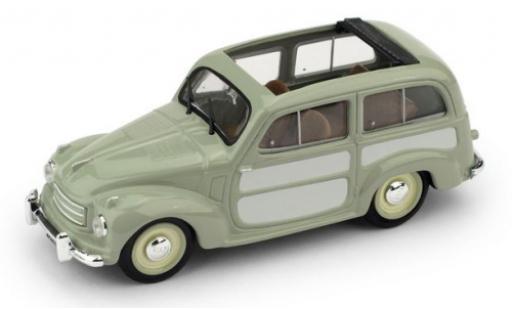 Diecast model cars Fiat 500C C Belvedere green/grey 1951 toit rabattable ouvert 1/43 Brumm