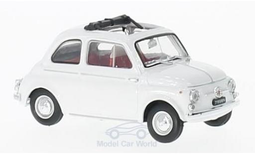 Diecast model cars Fiat 500 D white 1960 1/43 Brumm