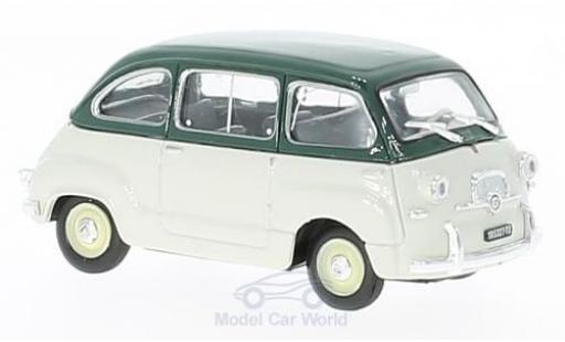 Diecast model cars Fiat 600 Multipla green/grey 1956 1/43 Brumm