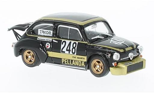 Diecast model cars Fiat Abarth 1000 Berlina Corsa No.248 Rally Trento - Bondone 1976 G.Chivacci 1/43 Brumm