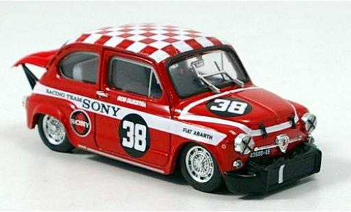 Diecast model cars Fiat Abarth 1000 Berlina Corsa No.38 Sony Racing Team Zandvoort Trophy 1969 R.Dijkstra 1/43 Brumm