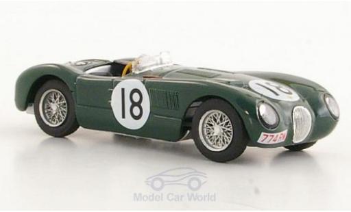Diecast model cars Jaguar C-Type Course No.18 24h Le Mans 1953 T.Rolt/D.Hamilton 1/43 Brumm