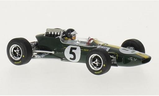 Diecast model cars Lotus 33 Base No.5 formula 1 GP England 1965 J.Clark 1/43 Brumm