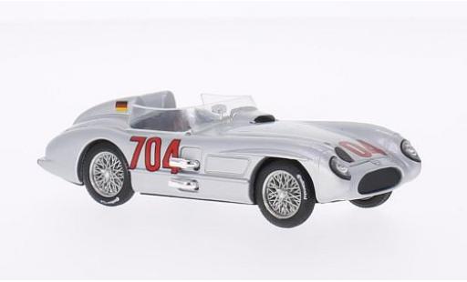 Diecast model cars Mercedes 300 Base SLR No.704 Mille Miglia 1955 H.Hermann 1/43 Brumm
