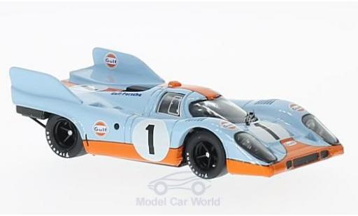 Diecast model cars Porsche 917 1971 K No.1 Scuderia JWA-Gulf Gulf 1000km Monza J.Siffert/D.Bell 1/43 Brumm