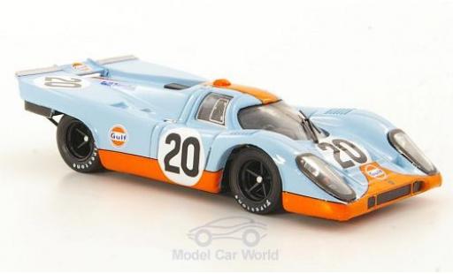 Diecast model cars Porsche 917 1970 K No.20 JWA-Gulf Racing Team 24h Le Mans J.Siffert/B.Redman without Vitrine 1/43 Brumm