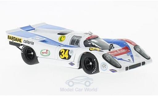 Diecast model cars Porsche 917 1971 K No.34 Zitro Racing 1000 Km Buenos Aires D.Martin/P.Brea 1/43 Brumm