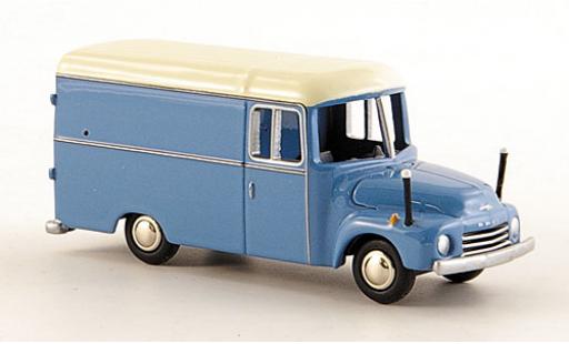 Diecast model cars Opel Blitz Type A 1.75t van blue/white 1/87 Bub