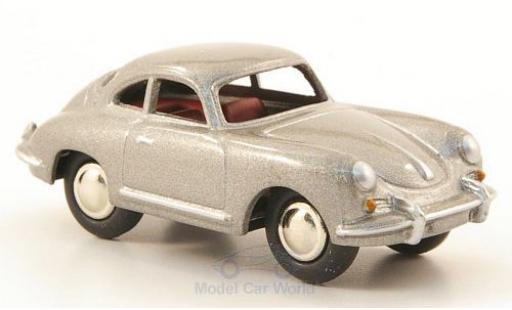 Diecast model cars Porsche 356 B B T5 metallic grey 1/87 Bub
