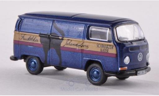 Diecast model cars Volkswagen T2 Base Schwarzer Kater Van 1/87 Bub