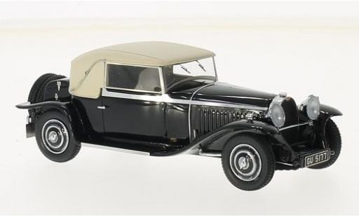 Diecast model cars Bugatti 46 faux cabriolet Type C black 1/43 Matrix