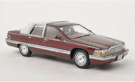 Buick Roadmaster Sedan 1/43 GLM red/matt-white 1994 diecast model cars