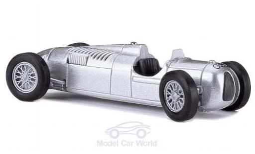 Diecast model cars Auto Union Typ C course grey formula 1 1936 Megamodell in PC-Box 1/87 Busch