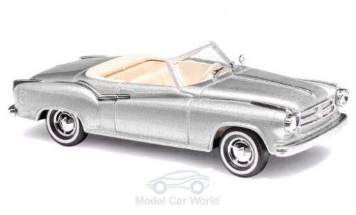Diecast model cars Borgward Isabella cabriolet Convertible grey 1958 1/87 Busch