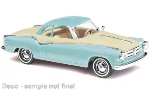 Diecast model cars Borgward Isabella coupe blue /beige 1/87 Busch