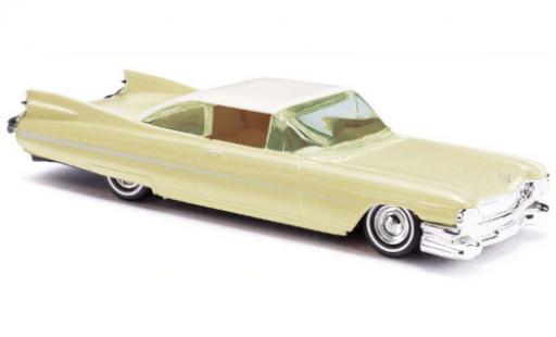 Diecast model cars Cadillac Eldorado Coupe yellow 1959 1/87 Busch