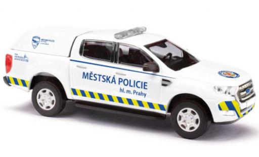 Diecast model cars Ford Ranger Pickup Mestska Policie Praha 2016 1/87 Busch