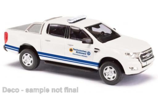 Diecast model cars Ford Ranger Emergency THW M&Atilde;&frac14;hlheim 1/87 Busch