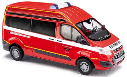 Diecast model cars Ford Transit Custom Bus HD Berufsfire brigade K&Atilde;&para;ln 2012 1/87 Busch