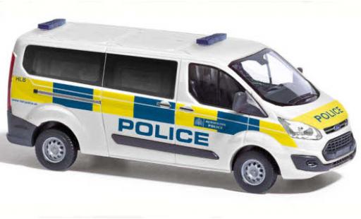 Diecast model cars Ford Transit Custom Bus Police (GB) 2012 1/87 Busch