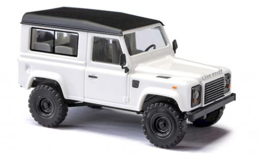 Diecast model cars Land Rover Defender 90 white 1983 1/87 Busch