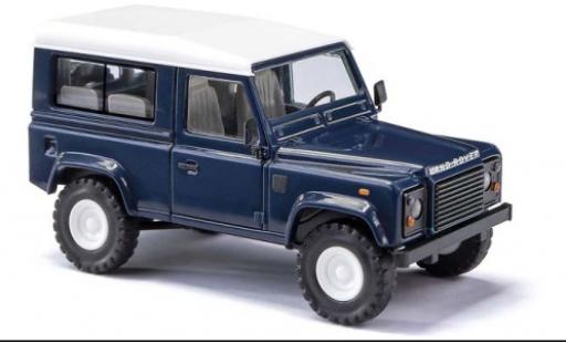 Diecast model cars Land Rover Defender 90 blue 1983 1/87 Busch