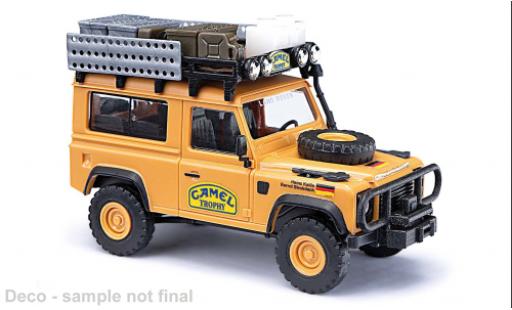 Diecast model cars Land Rover Defender 90 Camel Trophy 1985 1983 1/87 Busch