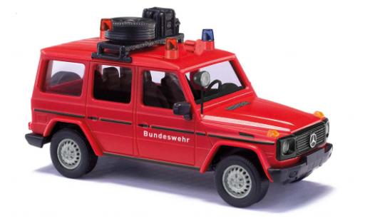Diecast model cars Mercedes Classe G Utilitaire G-classe (W463) pompiers Bundeswehr 1990 1/87 Busch