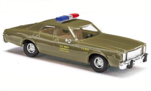 Diecast model cars Plymouth Fury Base Military Police 1976 1/87 Busch
