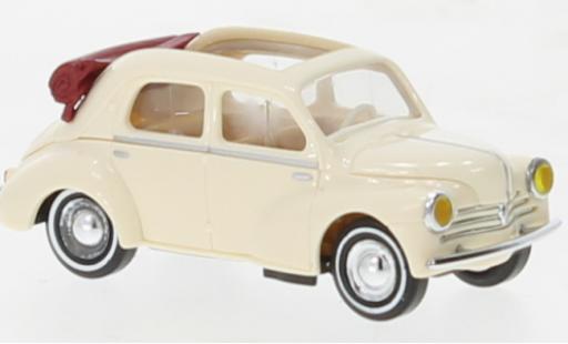Diecast model cars Renault 4CV Cabriolet beige 1954 1/87 Busch
