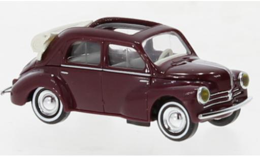 Diecast model cars Renault 4CV Cabriolet red 1954 1/87 Busch