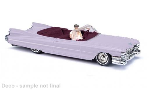 Diecast model cars Cadillac Eldorado Convertible purple 1959 1/87 Busch