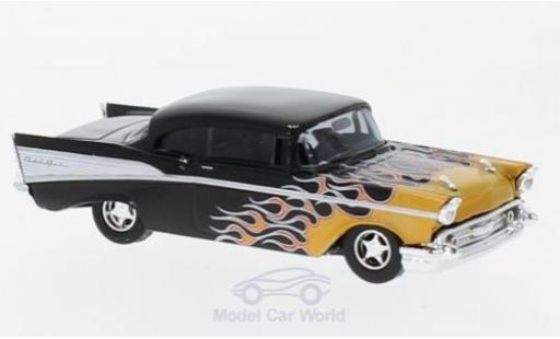 Diecast model cars Chevrolet Bel Air Coupe black/Dekor 1957 1/87 Busch