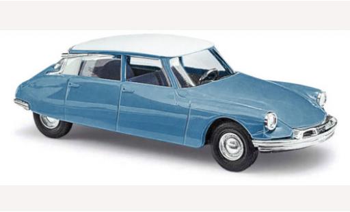 Diecast model cars Citroen DS 19 blue/white 1968 1/87 Busch