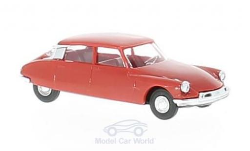 Diecast model cars Citroen DS 19 red 1/87 Busch