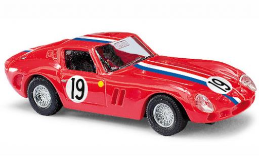 Diecast model cars Ferrari 250 GTO red/Dekor No.19 1/87 Busch