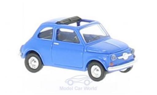 Diecast model cars Fiat 500 Classique blue 1/87 Busch