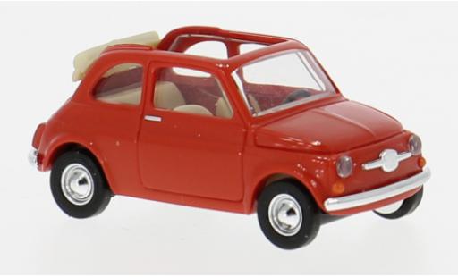 Diecast model cars Fiat 500 F red 1965 1/87 Busch