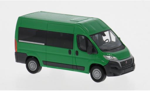 Diecast model cars Fiat Ducato Bus green 2014 1/87 Busch