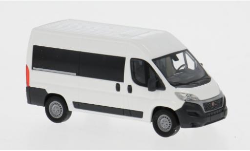 Diecast model cars Fiat Ducato Bus white 2014 1/87 Busch