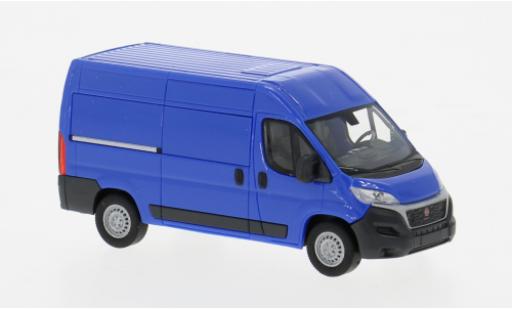 Diecast model cars Fiat Ducato Bus van blue 2014 1/87 Busch