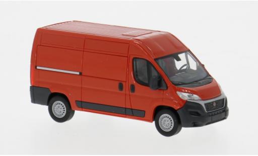 Diecast model cars Fiat Ducato Bus van red 2014 1/87 Busch
