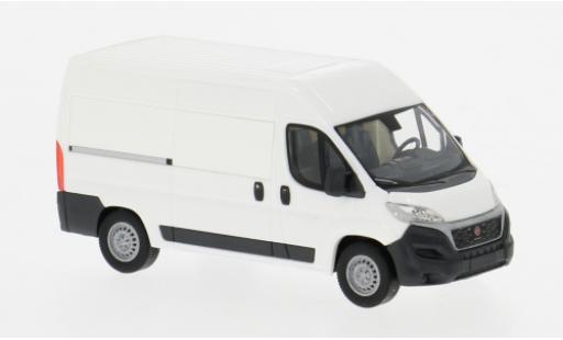 Diecast model cars Fiat Ducato Bus van white 2014 1/87 Busch